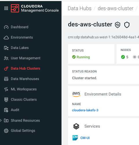 Cloudera - Management Console