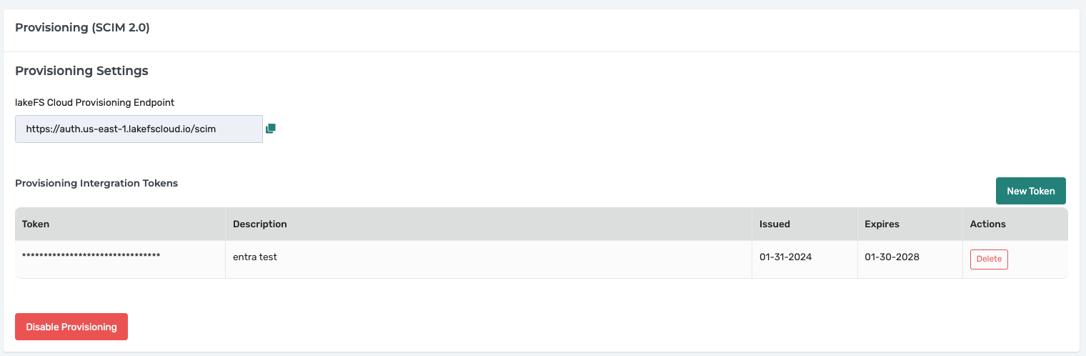 lakeFS Cloud SCIM Configuration
